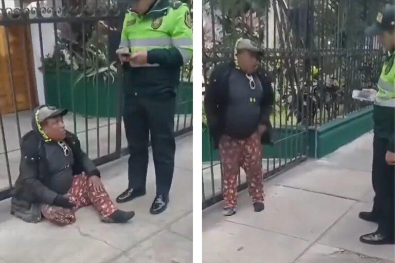 Imagen: VIDEO I Hombre finge ser cojo para pedir limosna y es descubierto
