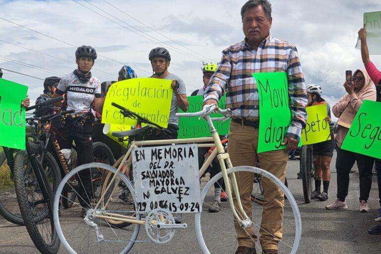 Imagen: Exigen justicia para ciclista atropellado y muerto en carretera Tlahuelilpan-Tula