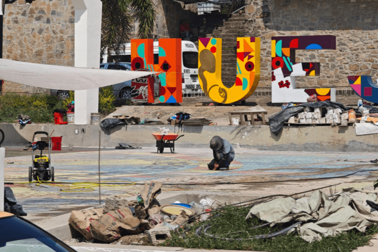 Imagen: Construcción del pisal en Huejutla; ¿por qué está causando molestia entre la población?