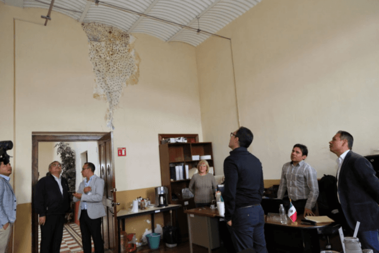 Imagen: Jorge Reyes promete mejorar las instalaciones de la Casa Rule, sede del ayuntamiento de Pachuca