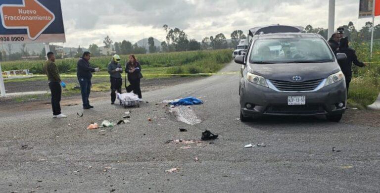 Imagen: Muere motociclista en la México-Pachuca al ser arrollado por un tráiler