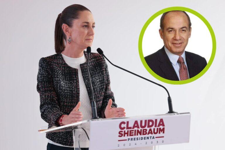 Imagen: Claudia Sheinbaum vs Felipe Calderón por deslindarse de vínculos de García Luna con el crimen organizado