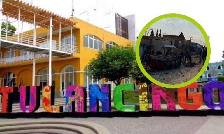 Imagen: Tulancingo: Vehículo vuelca tras impacto de camión que se dio a la fuga; este fue el resultado