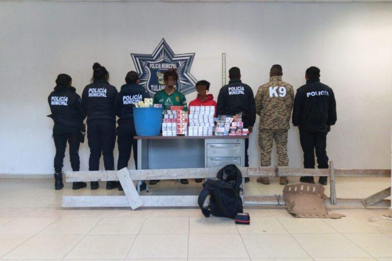 Imagen: Detienen a dos sujetos en Tulancingo por robo en bodega