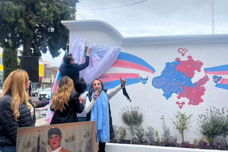 Imagen: Recuerdan a las personas transgénero asesinadas en Hidalgo y el país con un mural