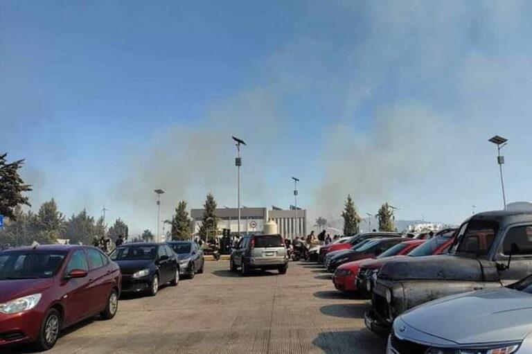 Imagen: Tolcayuca: Incendio de pastizales obliga evacuación de alumnos y docentes en la UPMH