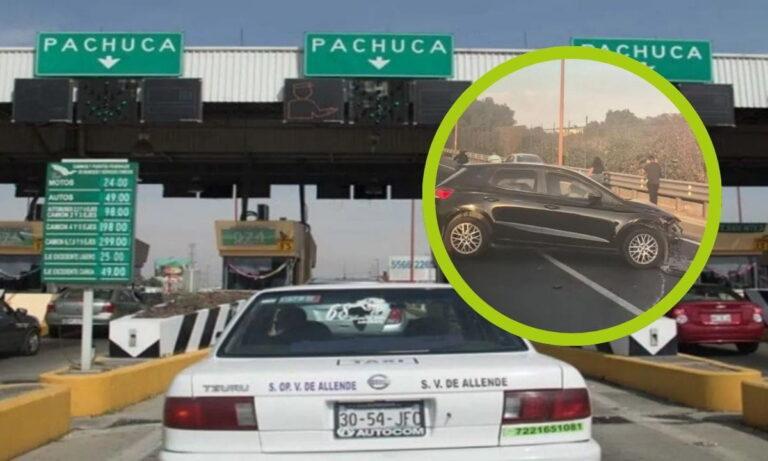 Imagen: Fuerte accidente en la México-Pachuca: Choque deja un saldo de dos lesionados