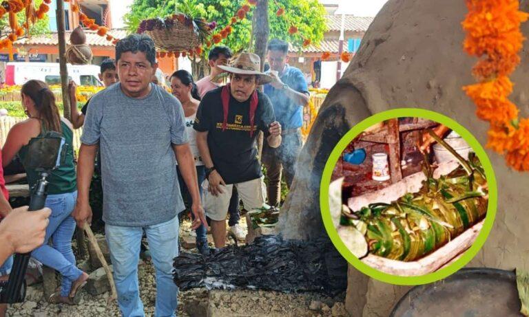 Imagen: ¿Quieres probar el zacahuil en este Xantolo? En Huejutla colocaron un lugar para degustarlo
