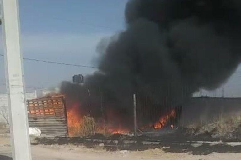 Imagen: Tizayuca: Incendio en recicladora de Huitzila deja cuantiosas pérdidas materiales