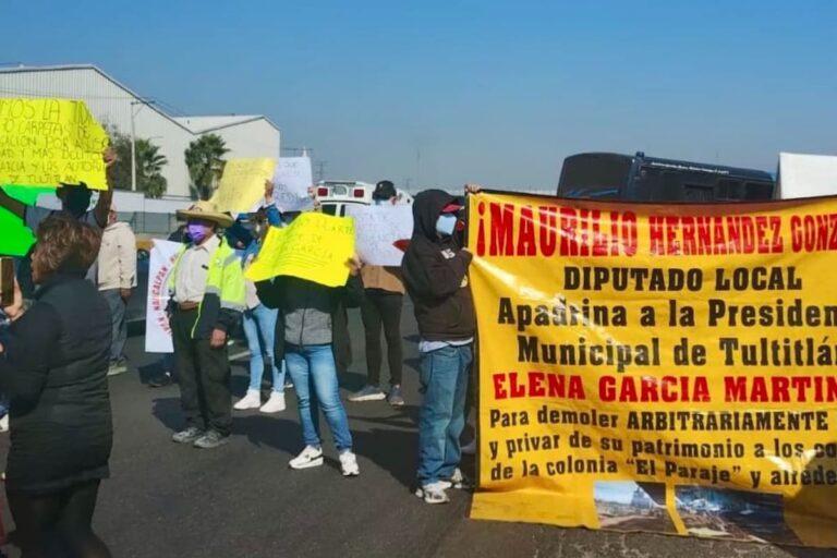 Imagen: Pobladores bloquean autopista México-Querétaro; exigen avance en denuncias