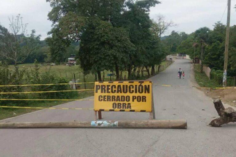 Imagen: Cierran tramo carretero que comunica Cececapa y La Corrala, en Huejutla, para construcción de un puente