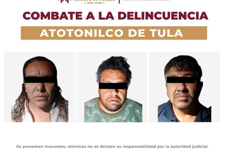 Imagen: Detención de Doña Jose en Atotonilco de Tula, líder de red huachicolera
