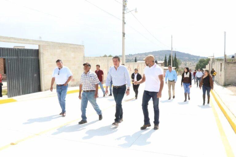 Imagen: Zempoala mejora vialidades con pavimentación
