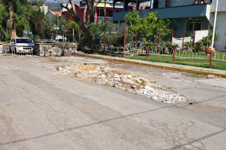 Imagen: Crece tamaño de hundimiento en una colonia de Tula de Allende