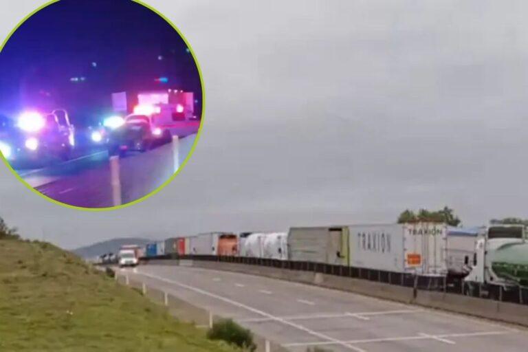 Imagen: Alerta Vial: Choque de tractocamiones en Arco Norte deja un herido