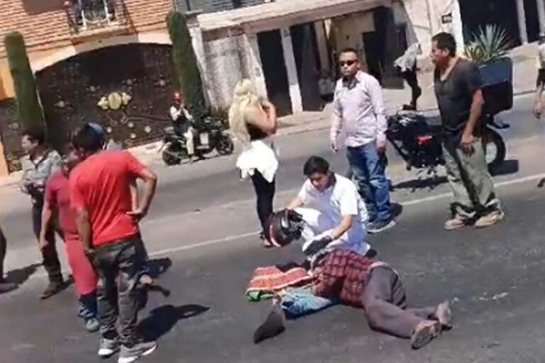 Imagen: Tulancingo: Embiste camioneta a un adulto mayor y sigue su marcha