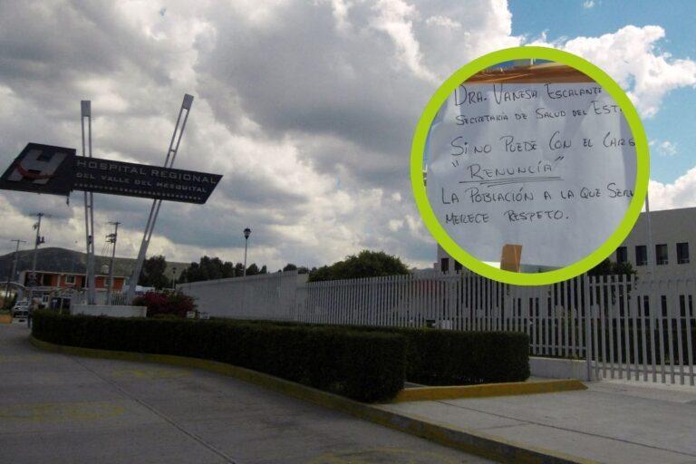 Imagen: En Ixmiquilpan, trabajadores del hospital regional se suman a las protestas por falta de insumos
