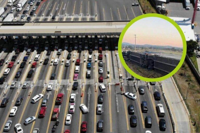 Imagen: México-Querétaro: Fuerte accidente de tráiler paraliza la autopista; ¿qué pasó?