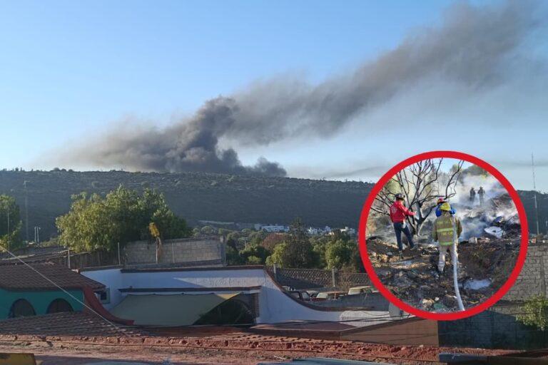 Imagen: Incendio moviliza a bomberos en Mineral de la Reforma