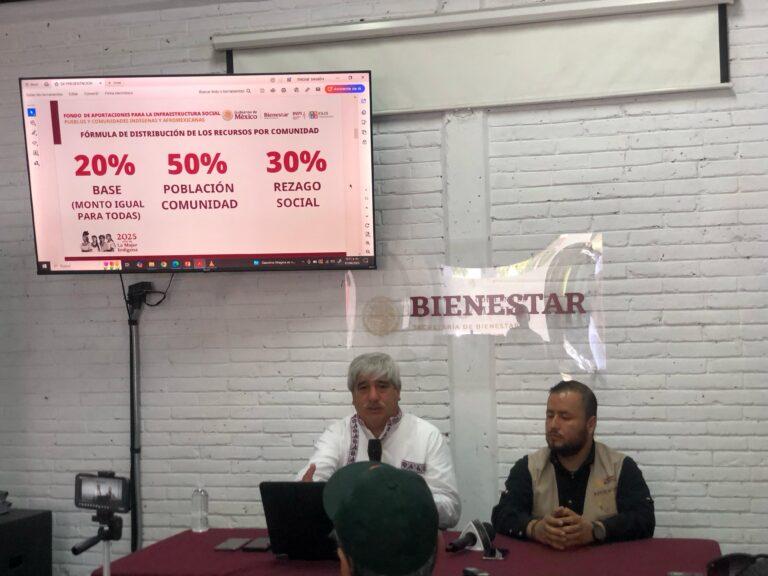 Imagen: Por fondo federal, llama delegado del Bienestar a no condicionar obra pública en municipios