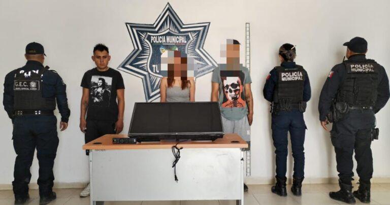 Imagen: Tulancingo: Los capturan tras el robo de una pantalla en un Hotel y resultan ser prófugos