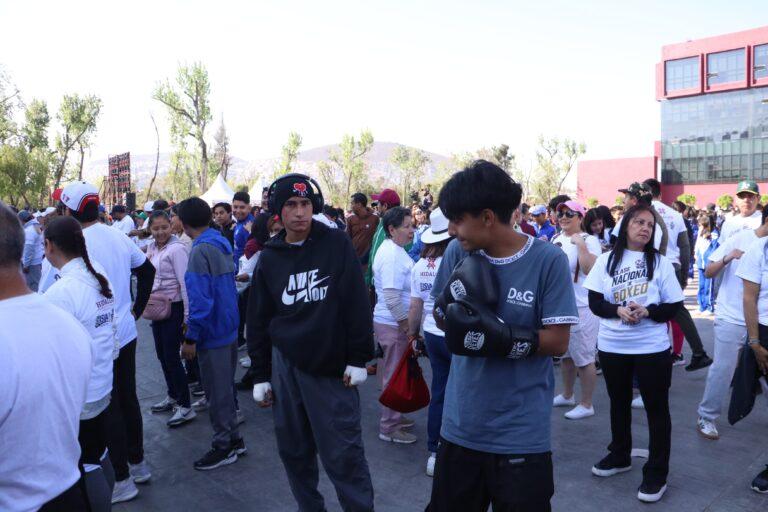 Imagen: Clase Nacional de Boxeo: Más de 3 mil personas se ponen los guantes en Pachuca