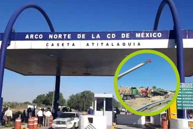 Imagen: El Arco Norte registró tráfico de 10 kilómetros por la volcadura de un tractocamión