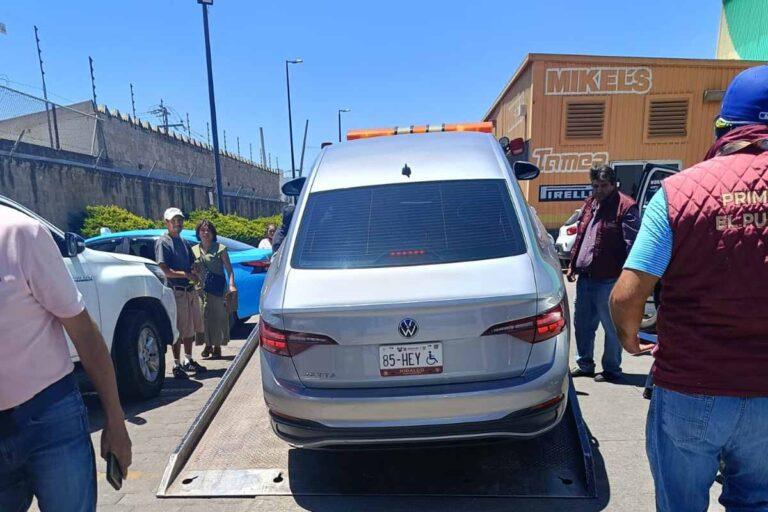 Imagen: Ha detenido Semoth 5 vehículos de plataforma de movilidad, en Tulancingo
