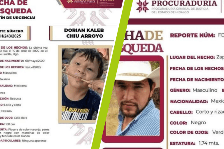Imagen: Hidalgo: Dorian Kaleb y Raúl Pineda dos desaparecidos, dos historias de búsqueda que siguen sin respuestas