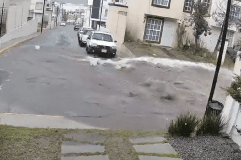 Imagen: Se cayó una barda en Colinas de Plata por las lluvias de este miércoles; esto fue lo que pasó