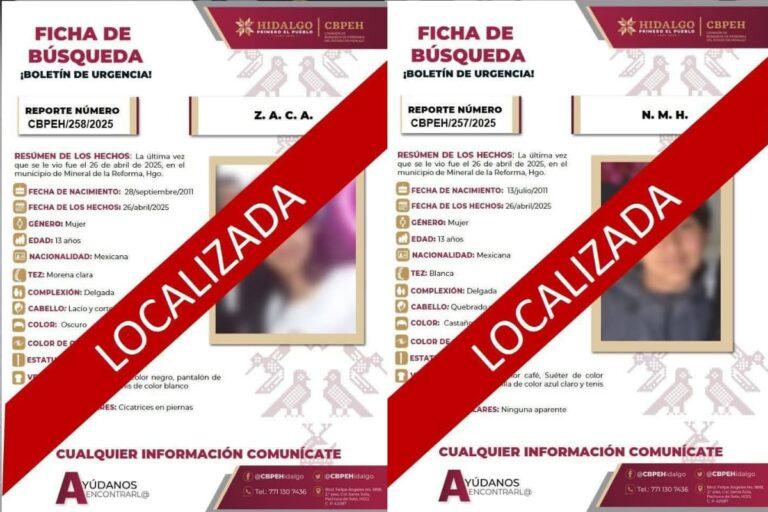 Imagen: Menores desaparecidas en Mineral de la Reforma fueron localizadas; ¿cómo las encontraron?