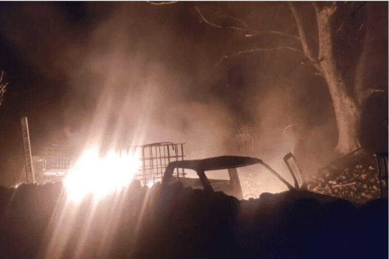 Imagen: Tetepango en llamas: tres unidades de huachicol consumidas por un incendio