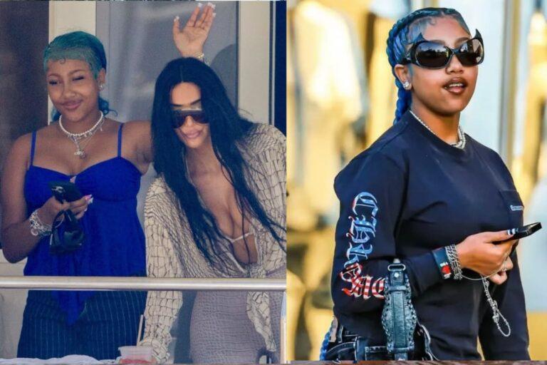 Imagen: Cabello azul y yate: así festejó North West, hija de Kim Kardashian, sus 12 años en México