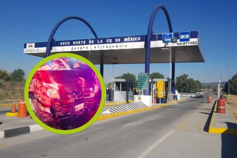 Imagen: En Atitalaquia, accidente cerca de la autopista Arco Norte deja tres personas heridas