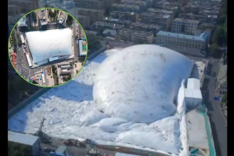 Imagen: China presenta una cúpula inflable que cambia el panorama de la construcción urbana y la protección ambiental