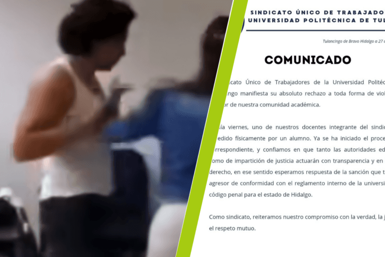 Imagen: Tulancingo: sindicatos condenan agresión a profesor en la UPT
