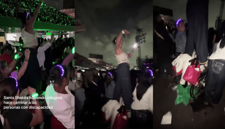 Imagen: Asistente se levanta de silla de ruedas en show de Shakira y causa indignación