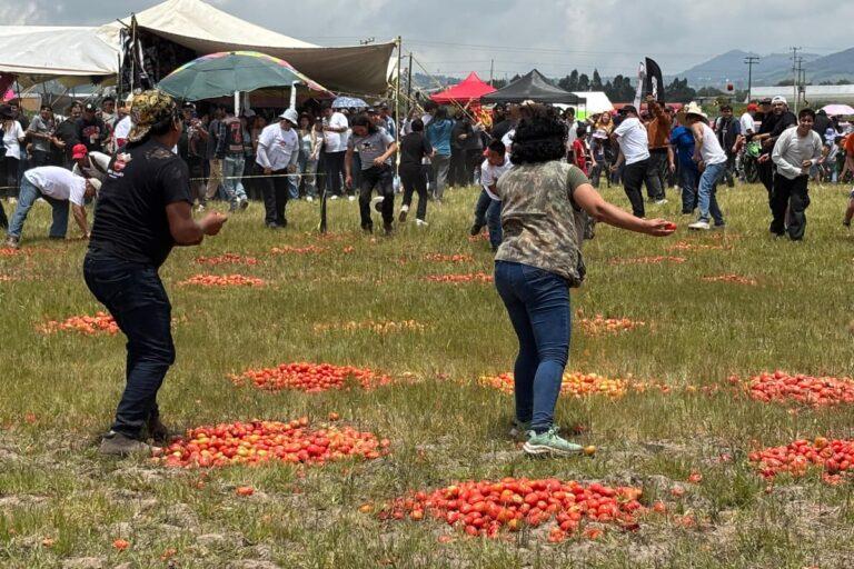 Imagen: Jitomatiza 2025: la batalla roja que tuvo risas, un olor peculiar y colorido en Metepec, Hidalgo