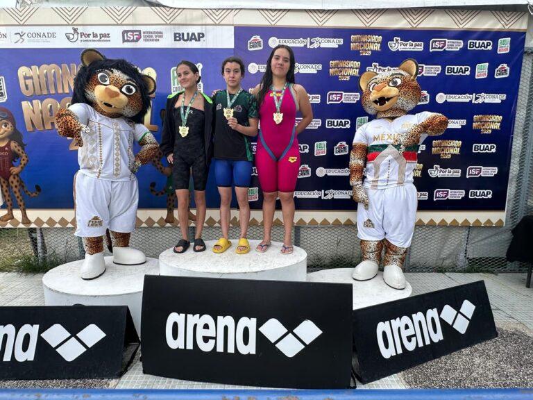 Imagen: Stephanie Callejas, reina absoluta de la natación en la Gimnasiada Nacional 2025