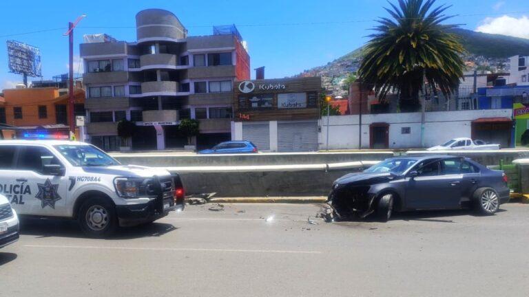 Imagen: Accidente en Pachuca deja a mujer lesionada en el bulevar Río de las Avenidas