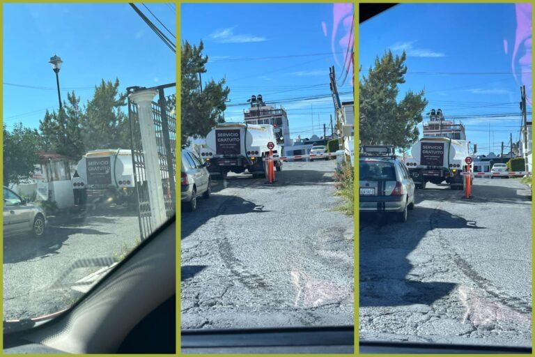 Imagen: Pachuca: cancelan protesta en Bosques del Peñar tras llegada de pipas de agua