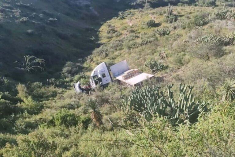 Imagen: Tráiler circulaba en la México-Laredo y se cayó a un barranco; ¿cuántos lesionados hubo?