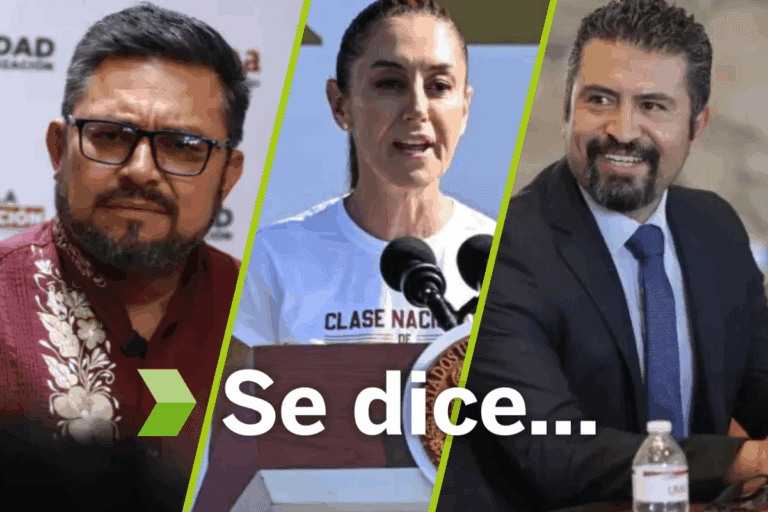 Imagen: Se dice que… Luis Miguel Escudero, Marco Rico y Claudia Sheinbaum