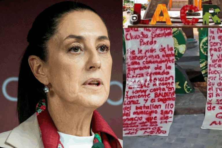 Imagen: ¿Qué hay detrás de la narcomanta contra Claudia Sheinbaum y el vehículo incendiado? Aqui los detalles