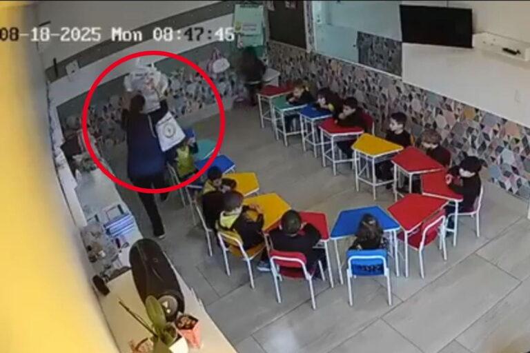 Imagen: Maestra de Brasil agrede a alumno con libros; ahora enfrenta un proceso legal