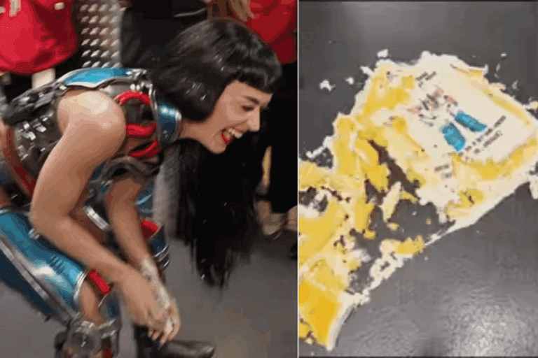 Imagen: Critican a Katy Perry por desperdiciar su pastel de cumpleaños durante celebración tras concierto