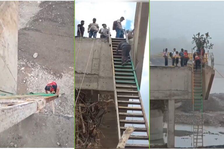 Imagen: Video: Personas arriesgan su vida para cruzar entre Hidalgo y Veracruz