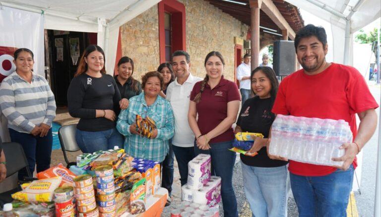 Imagen: Muestran huejutlenses solidaridad con familias afectadas