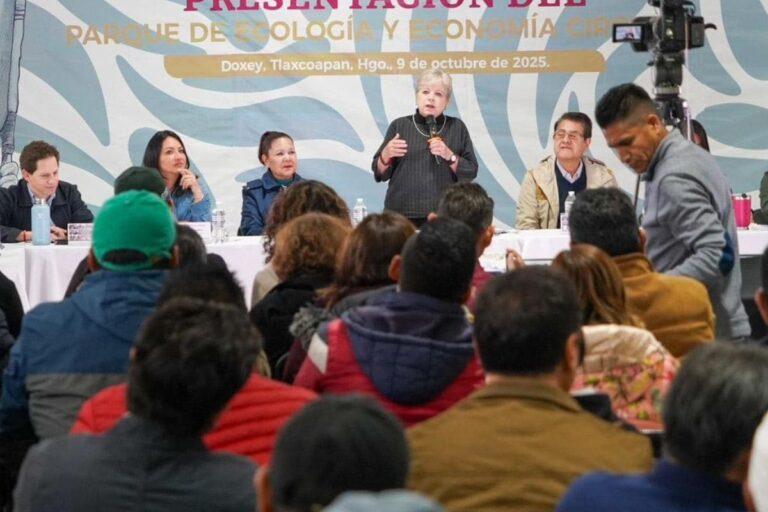 Imagen: Alicia Bárcena amenaza con llevarse el proyecto de economía circular de Hidalgo