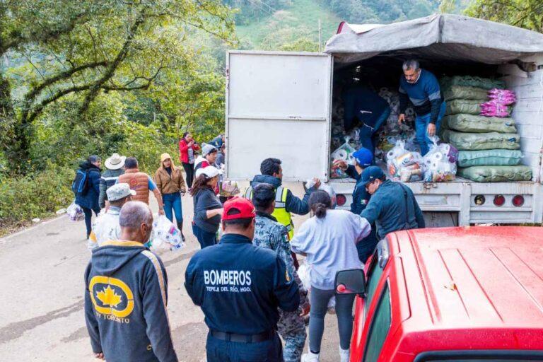 Imagen: Se solidarizan tepejanos con damnificados de la Sierra Alta de Hidalgo. ¡Esto es lo que hicieron!